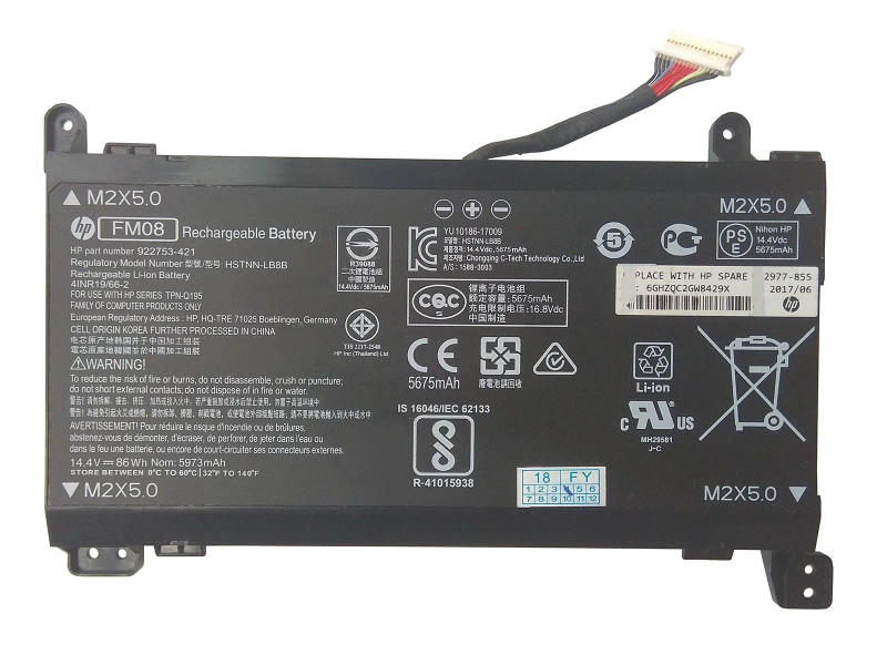 HP FM08 16-Pin Grade A+ Original Cells Compatible Battery