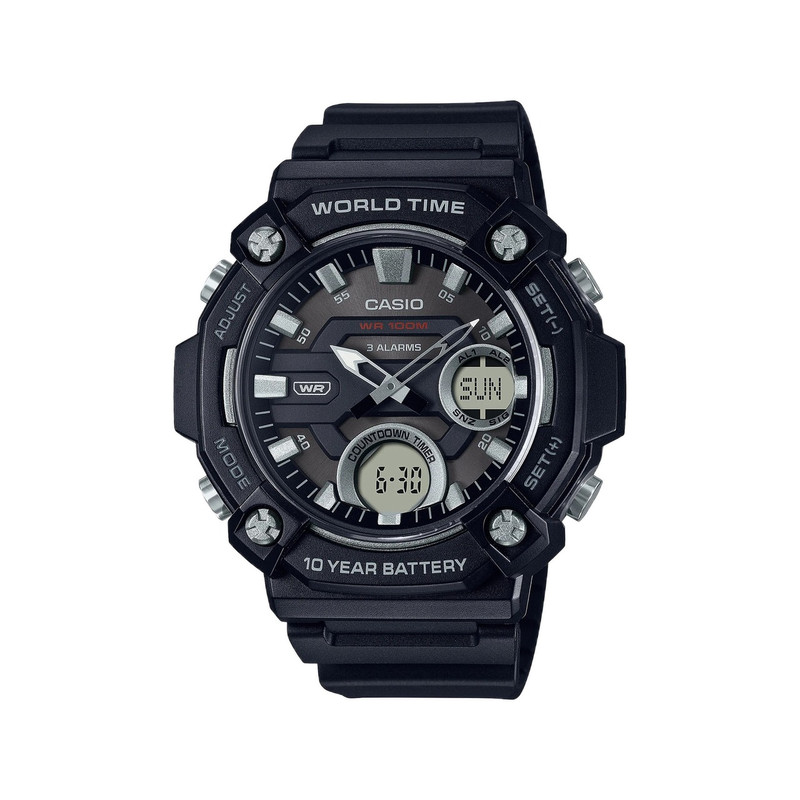 casio-3h-men-watch- Digital Sports Watch Black Resin | AEQ-120W-1AVDF