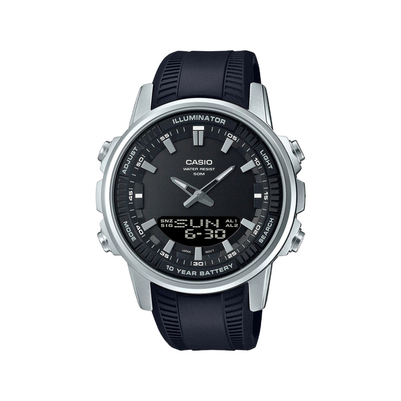 casio-3h-men-watch- Men Watch Black Resin Band | AMW-880-1AVDF