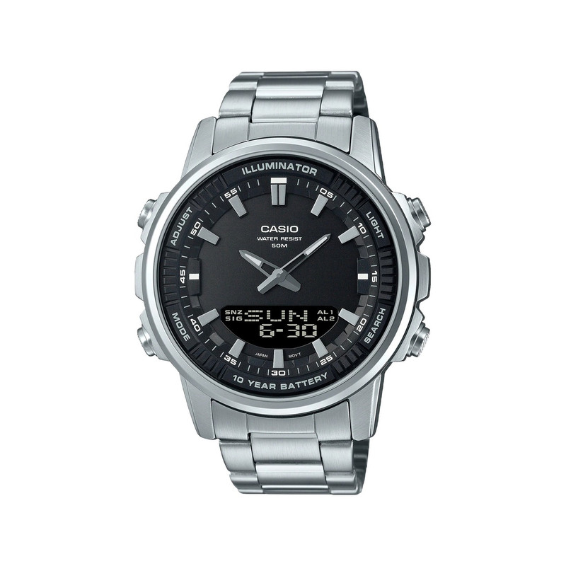 casio-3h-men-watch- Men's Watch Silver Black Dial | AMW-880D-1AVDF