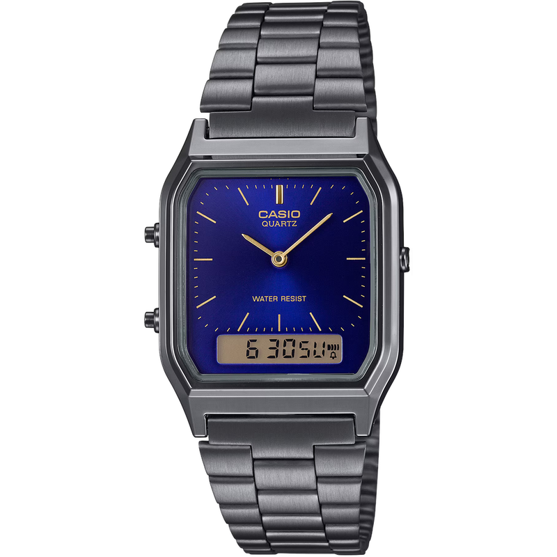 Casio Digital Watch Gold Stainless Steel | AQ-230GG-2ADF