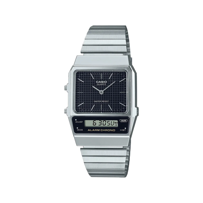 Casio Digital Watch Silver Black | AQ-800E-1ADF