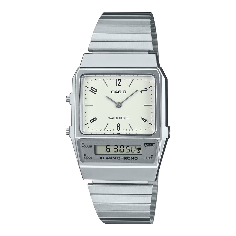 Casio Unisex Watch Analog LCD White | AQ-800E-7A2DF