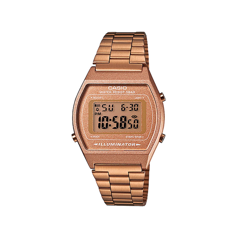 Casio Digital Watch Rose Gold 38.9mm | B640WC-5ADF