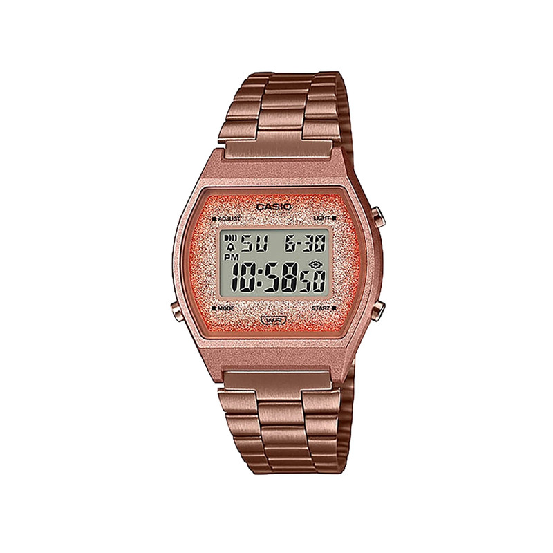 Casio Digital Watch Rose Gold 38.9mm | B640WCG-5DF