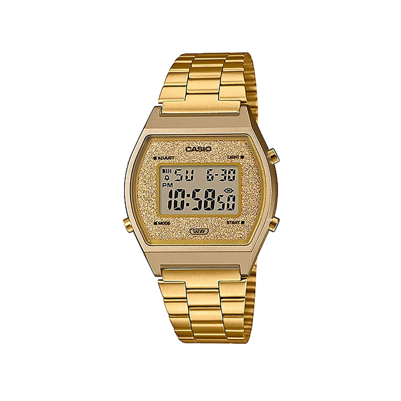 Casio Digital Women's Watch Gold Stainless Steel | B640WGG-9DF