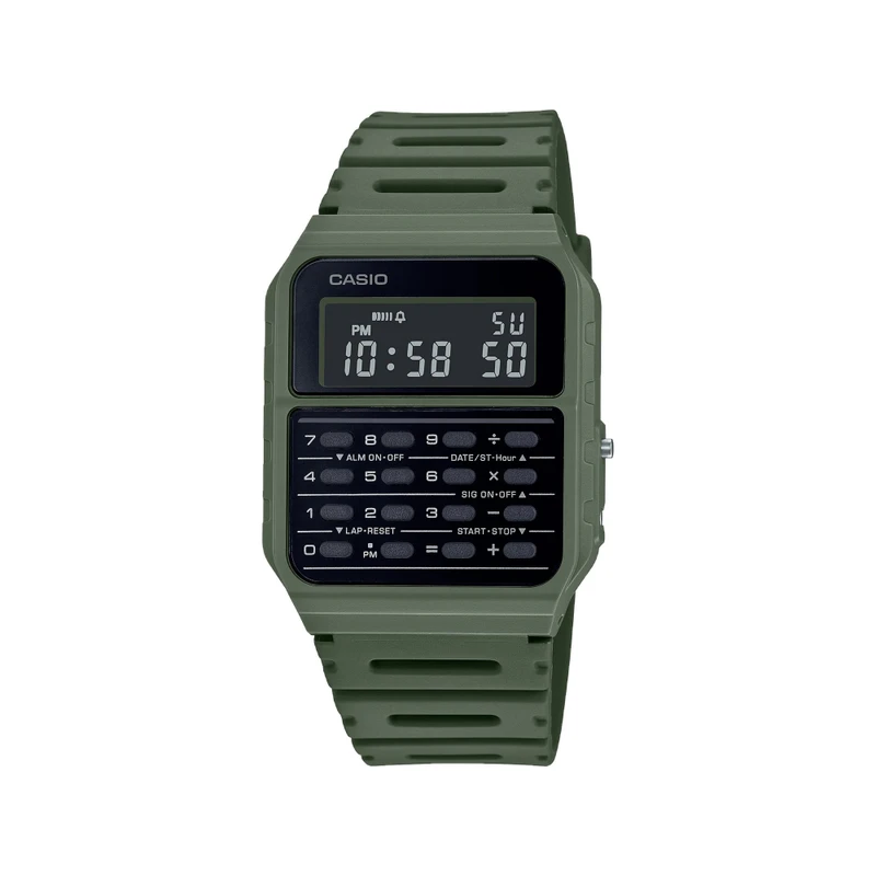 Casio Digital Watch Green with Calculator | CA-53WF-3BDF