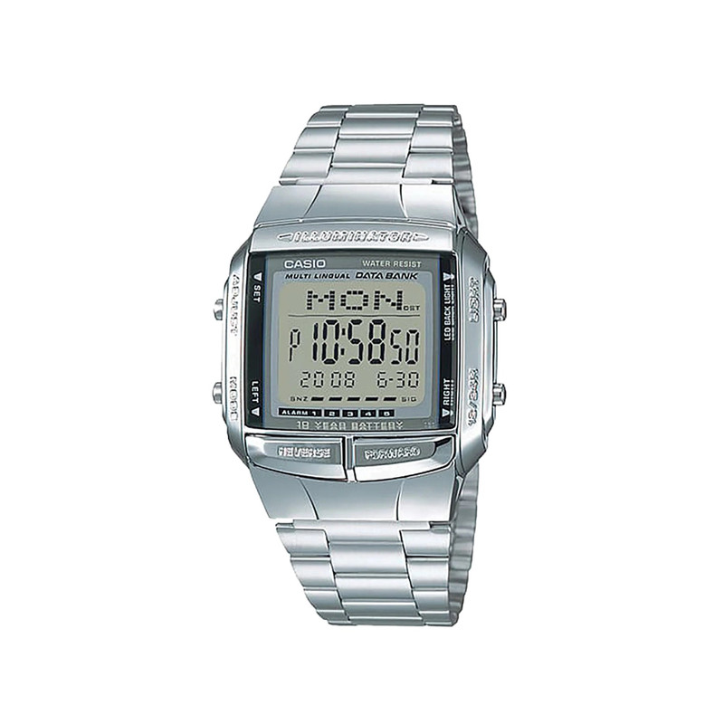 Casio Digital Watch Silver Stainless Steel | DB-360-1ADF