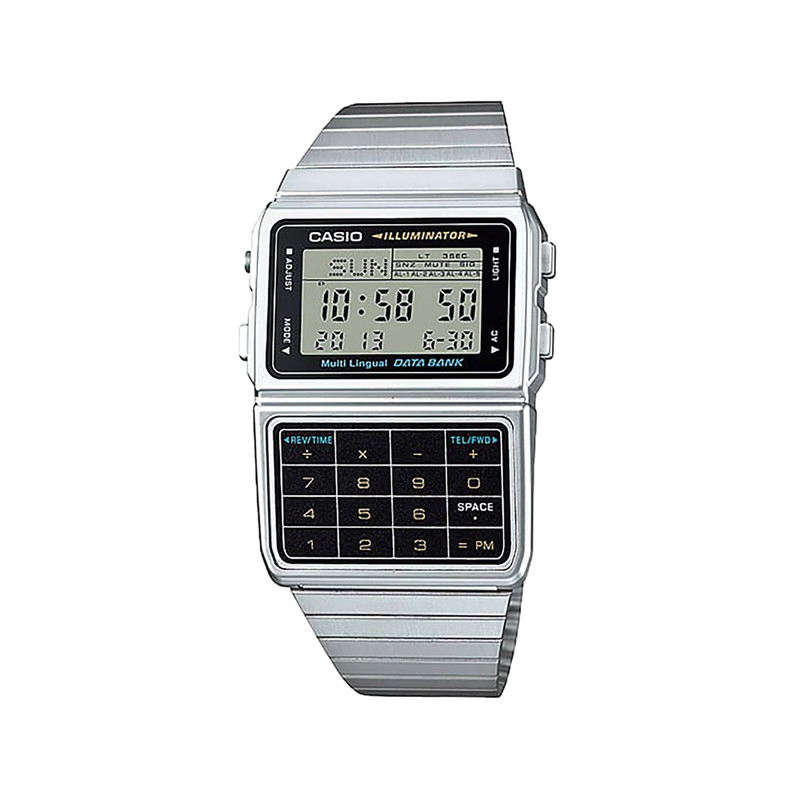 Casio Digital Watch Silver Stainless Steel | DBC-611-1DF