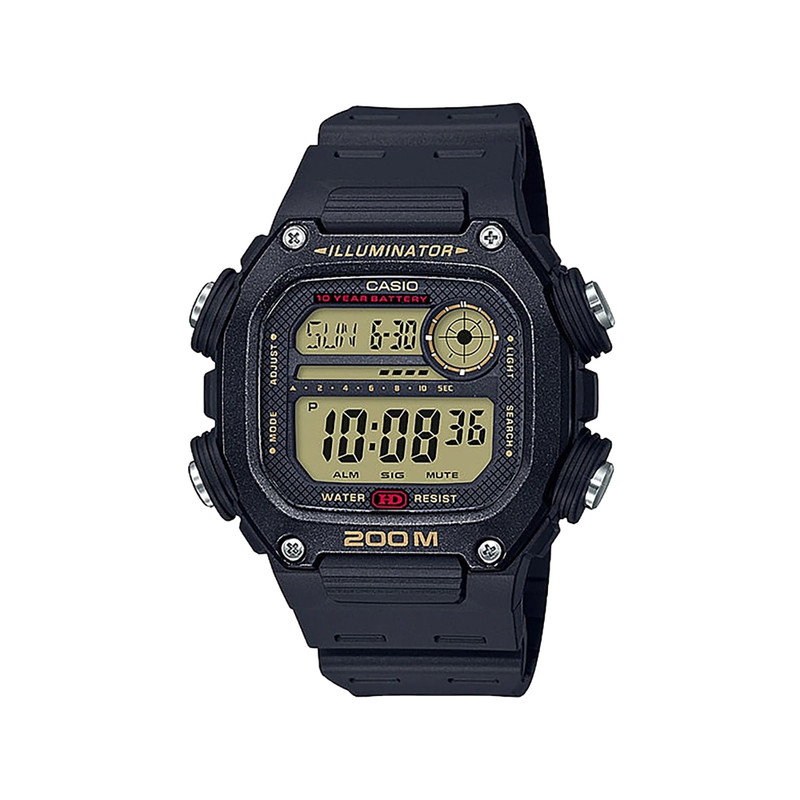 Casio Digital Men Watch Black Resin | DW-291H-9AVDF