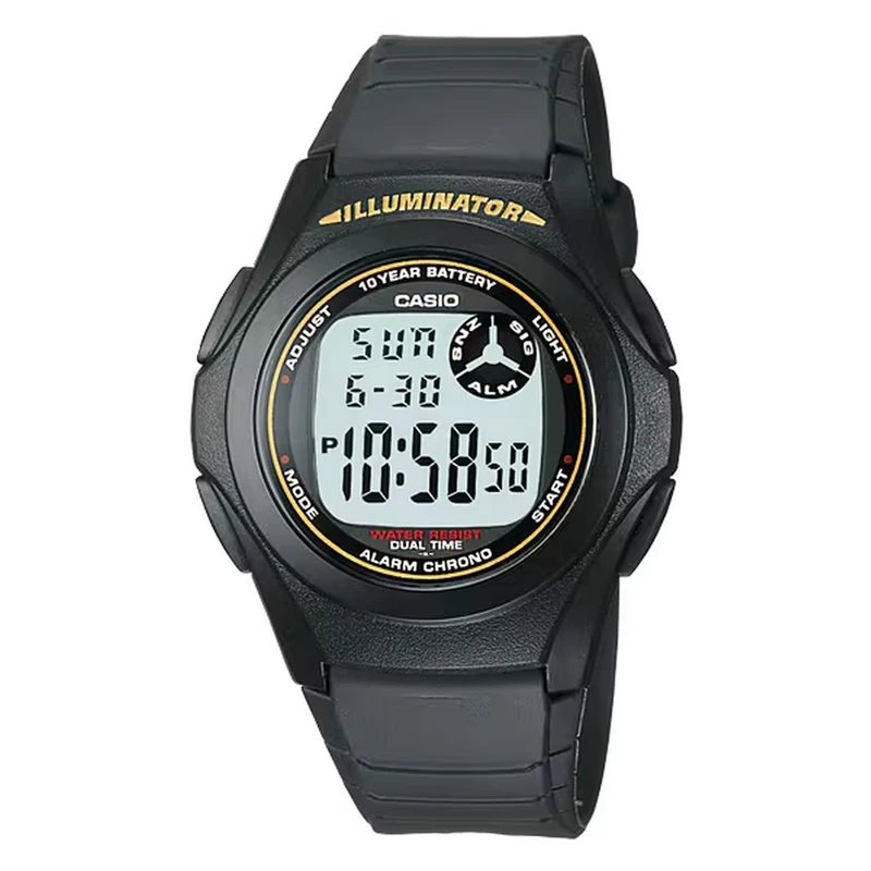 Casio Digital Watch Men's LED Backlight | F-200W-9ADF