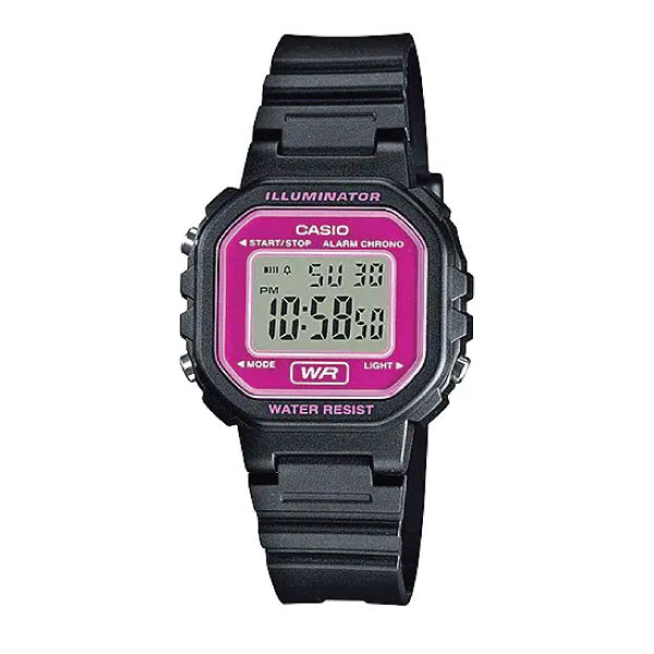 Casio Digital Watch Black Resin Sporty | LA-20WH-4ADF