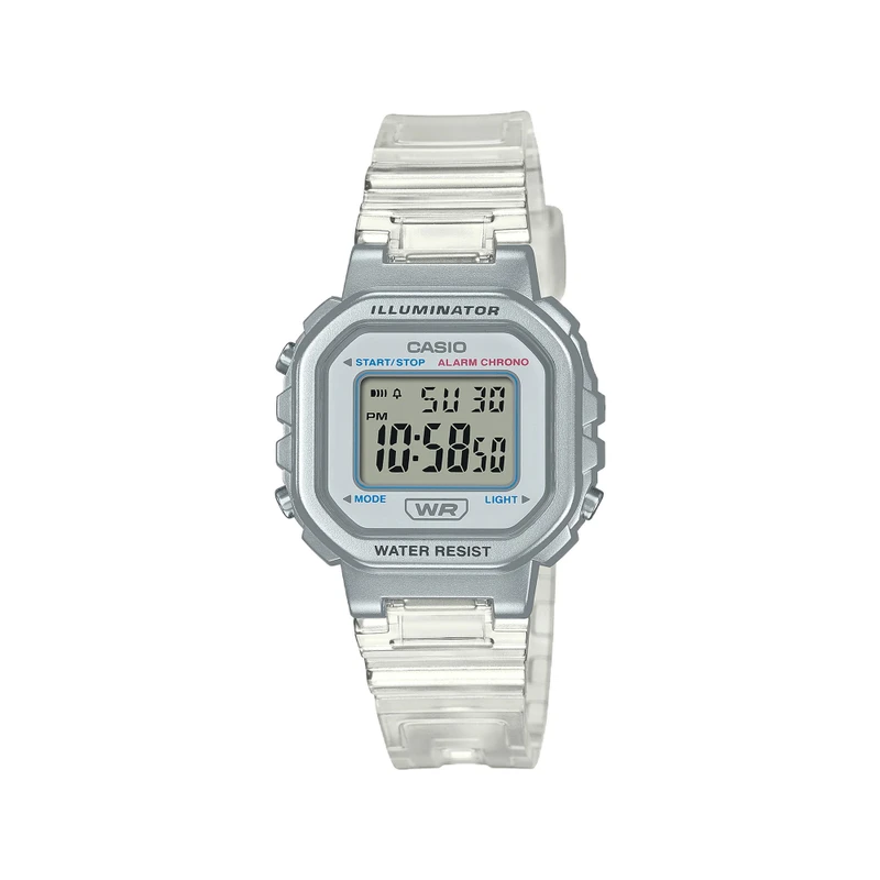 Casio Digital Watch White Resin Band | LA-20WHS-7ADF