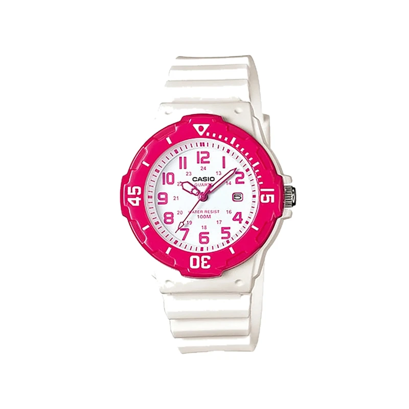 Casio Girls Watch White Resin | LRW-200H-4BVDF