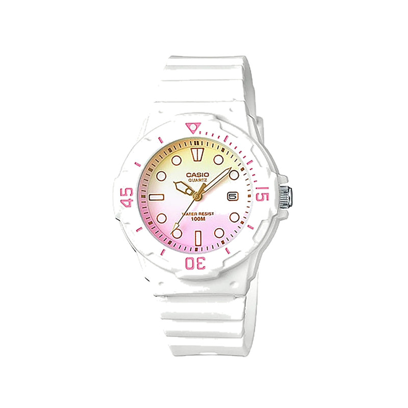 Casio Analog Watch White Resin 100m | LRW-200H-4E2VDR