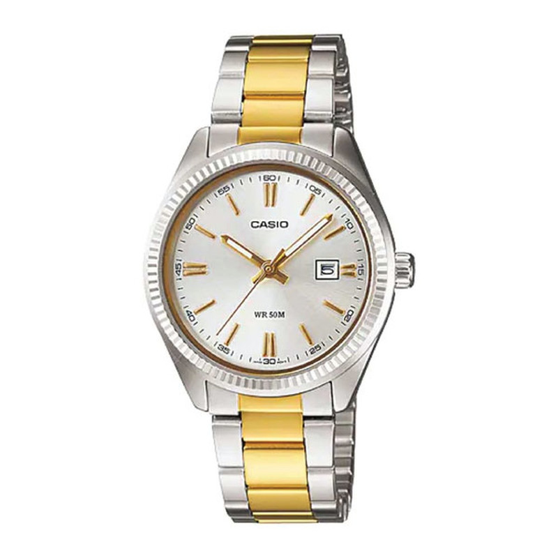 Casio Analog Watch Silver Women | LTP-1302SG-7AVDF