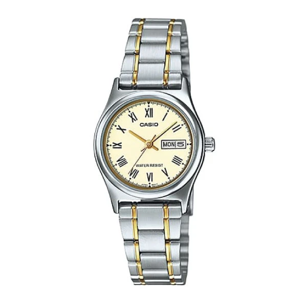 Casio Women 3H Watch Gold Tone | LTP-V006SG-9BUDF