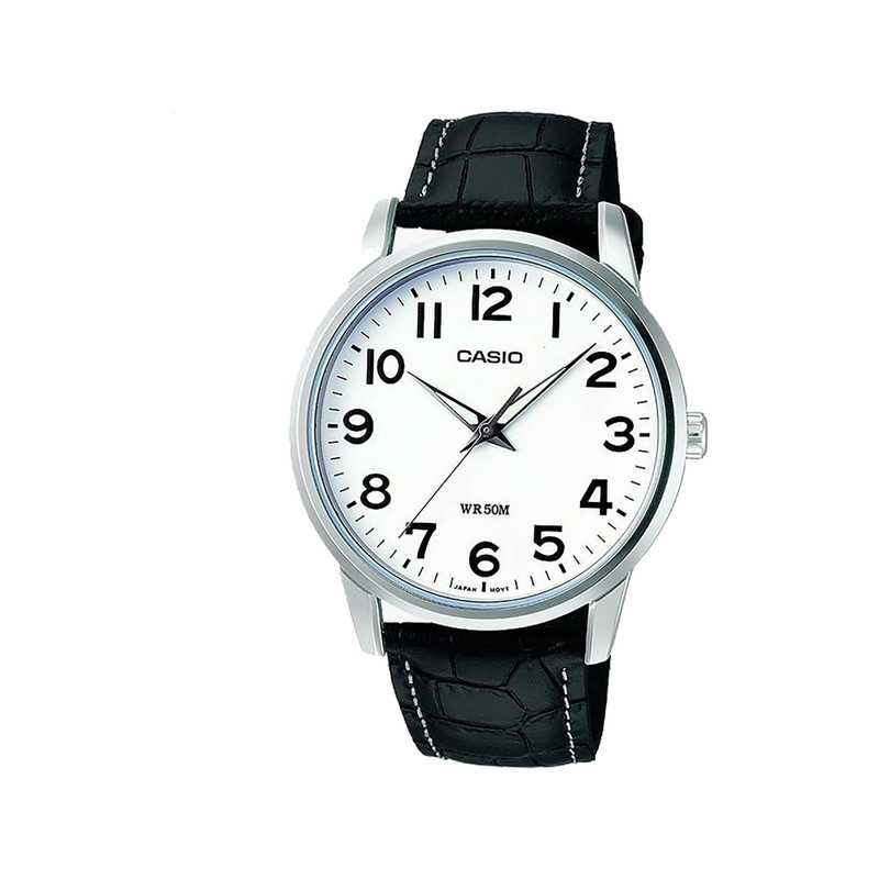 Casio Analog Watch Leather Strap 40mm | MTP-1303L-7BVDF
