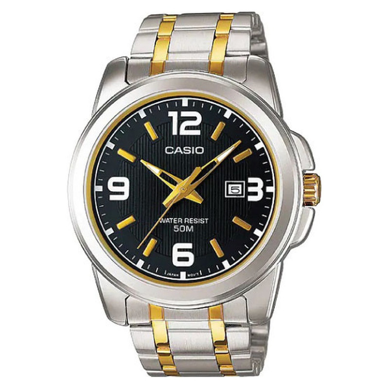 Casio casio-men-3h-watch- Men Analog Watch Gold Black | MTP-1314SG-1AVDF