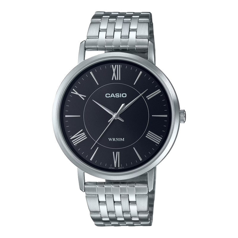 Casio Analog Mens Watch Stainless Steel | MTP-B110D-1AVDF
