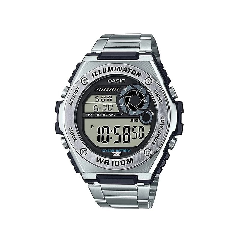 Casio Traditional Watch Silver Stainless Steel | MWD-100HD-1AVDF