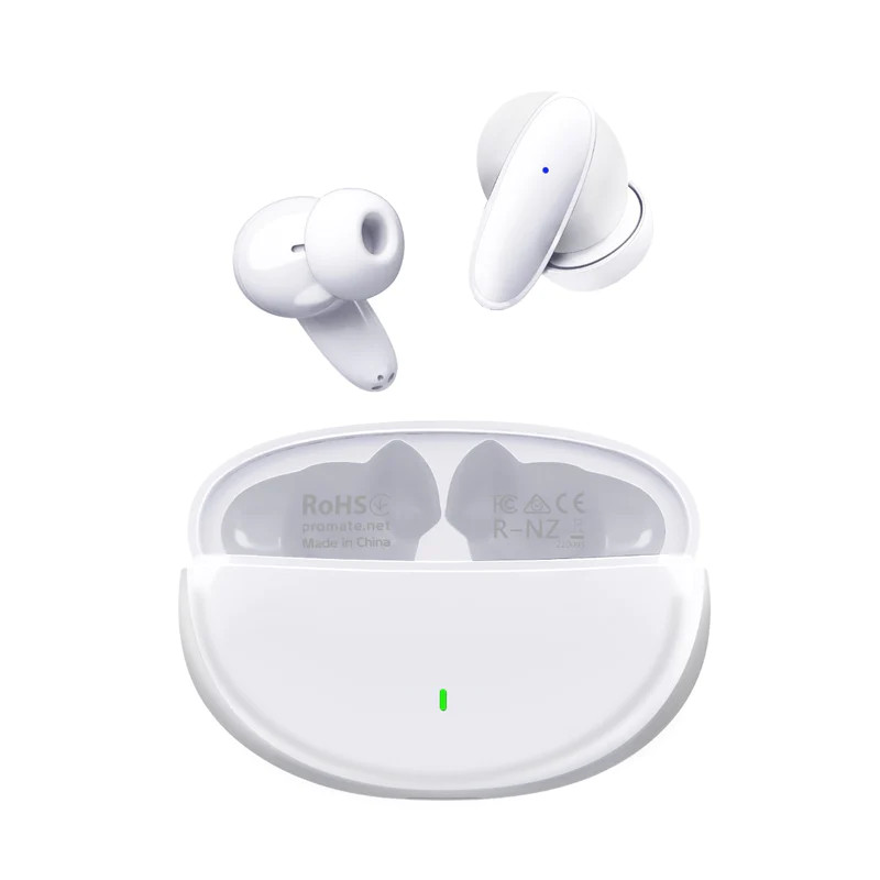 Promate Acoustic In-Ear TWS Earphone, White | Lush.White