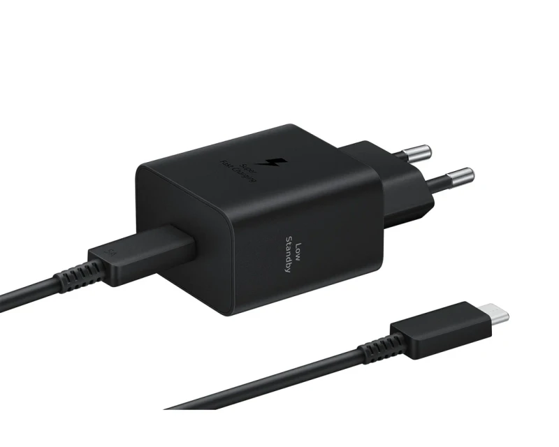 Samsung 45W USB-C Super Fast Charging 2.0 Power Adapter with 5A USB-C Cable - Black | EP-T4511XBEGWW