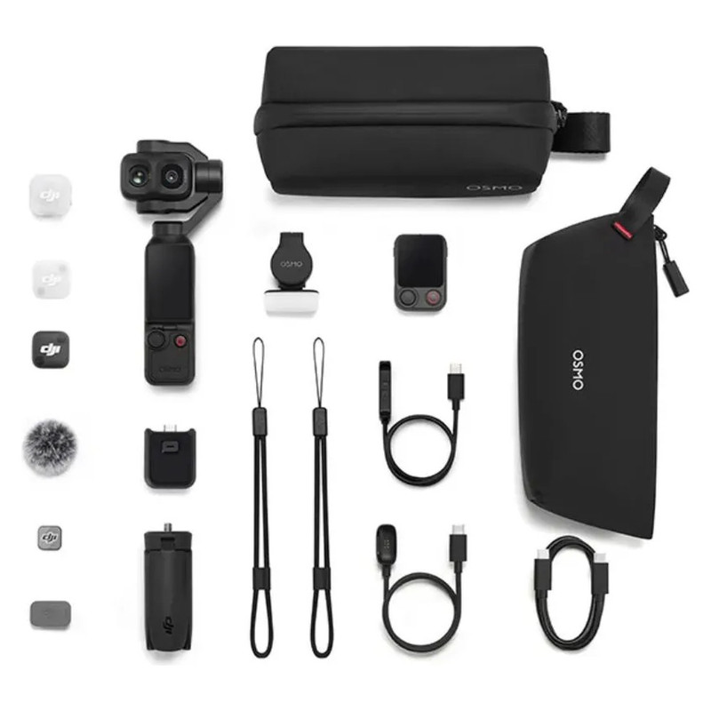 DJI Osmo Pocket 4P Pro Vlog Combo 4K 60fps Camera with Stabilizer Black | DJI-OSMO-4P-PRO-VC