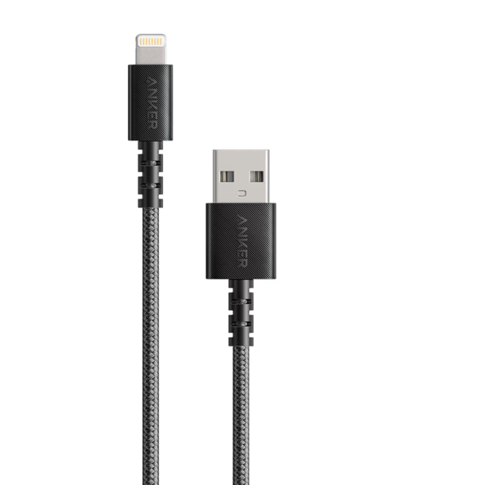 Anker PowerLine Select+ USB-A to Lightning Cable 3-ft for Apple Devices, Black | A8012H12