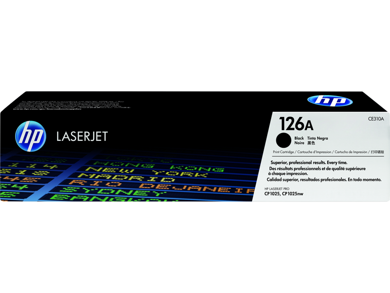 HP 126A Black Original LaserJet Toner Cartridge | CE310A