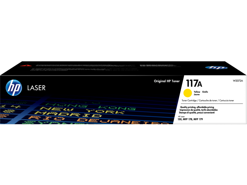 HP 117A W2072A Original Toner Cartridge Yellow | W2072A