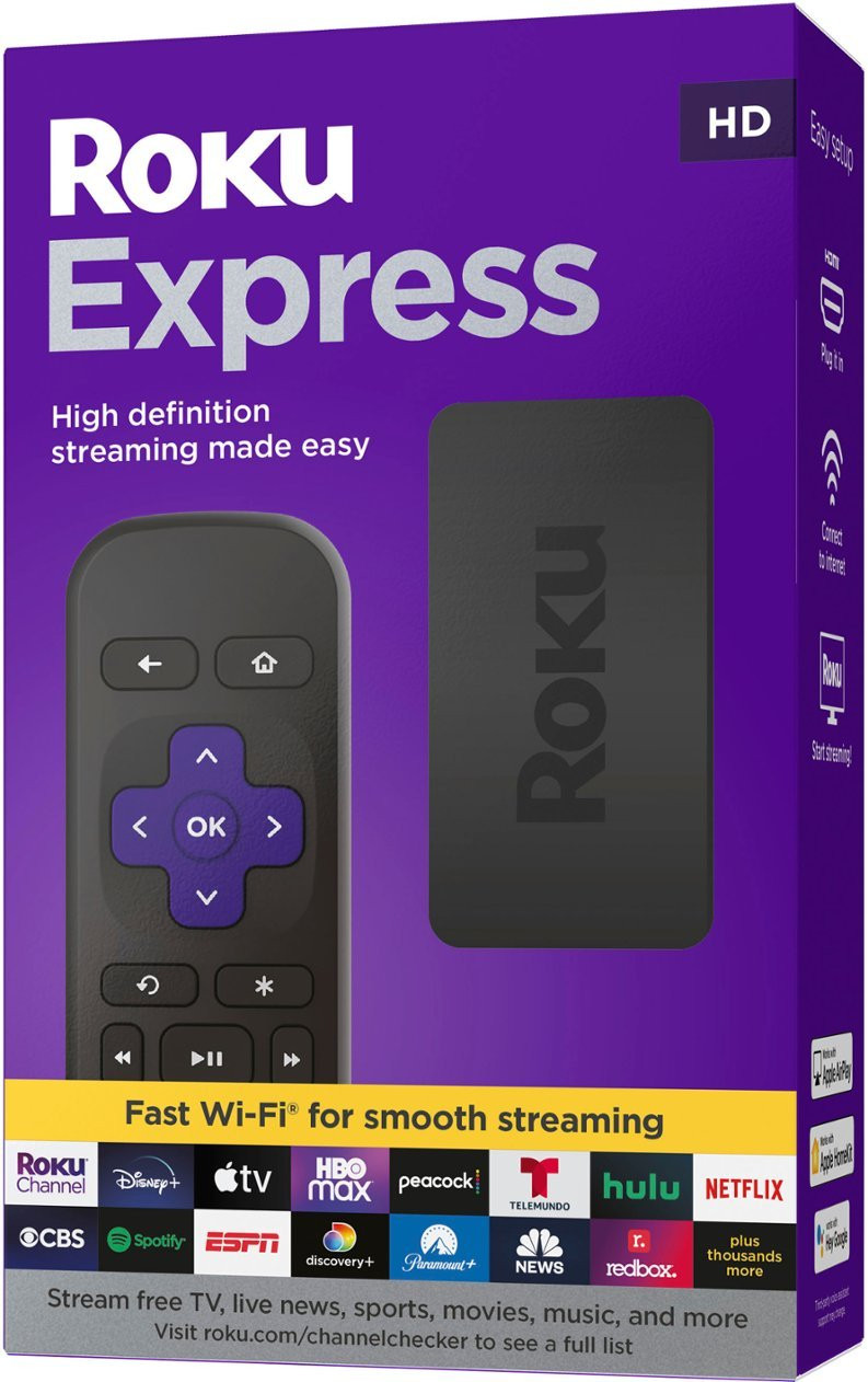 Roku Express (New, 2022) HD Streaming Device | 3960R