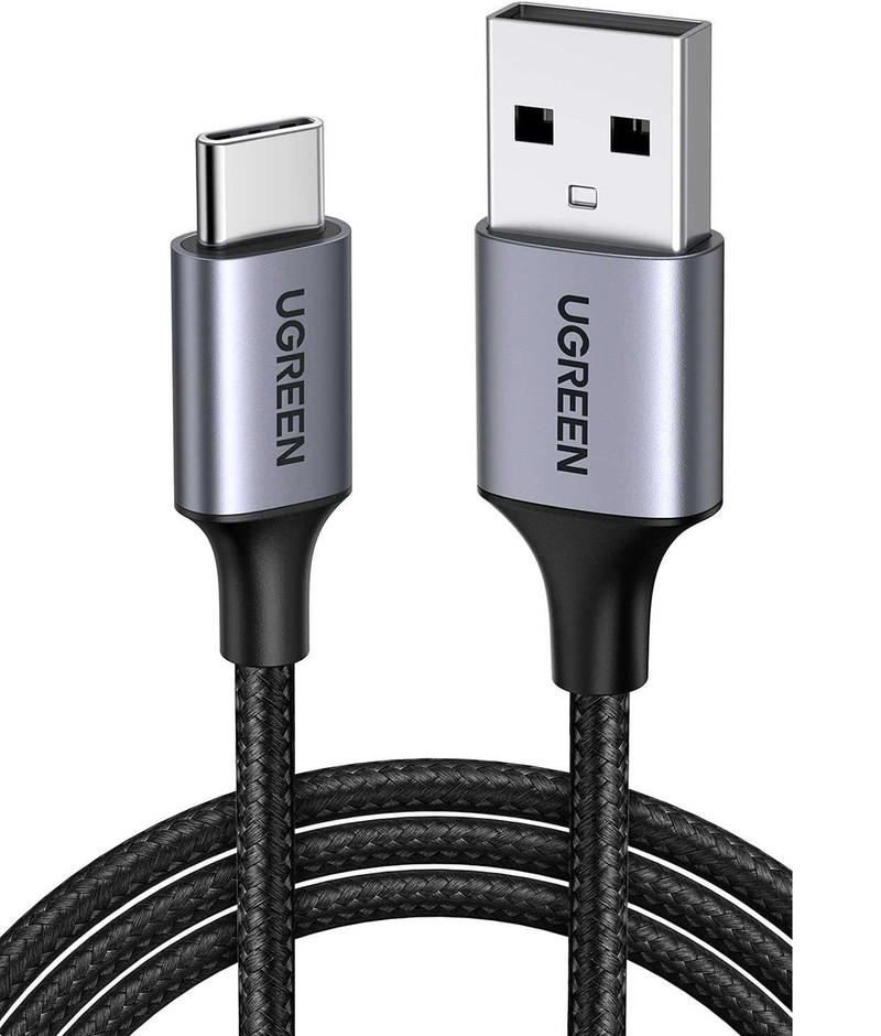 UGREEN USB to USB-C Fast Charge & Sync Cable Aluminum Case 1.5M Black | 60127