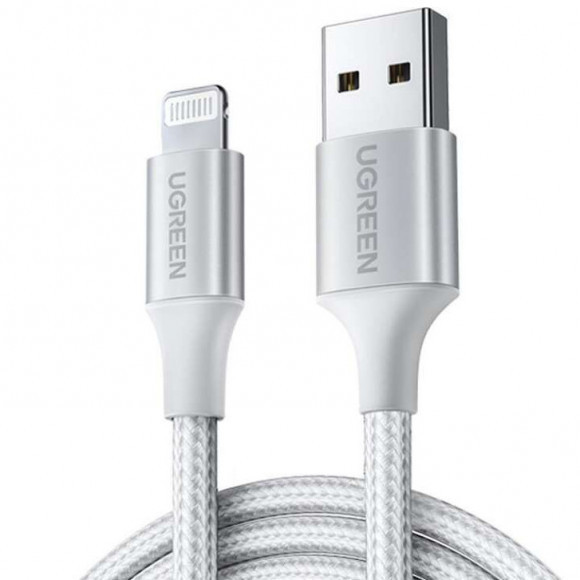 UGREEN USB-A to Lightning Charging & Sync Cable 1.5M Silver | 60162