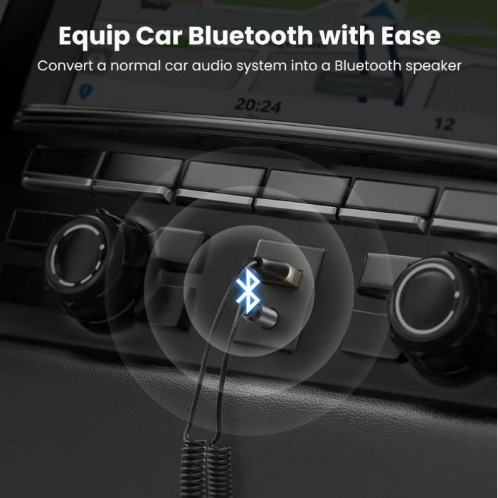 UGreen Bluetooth Car Receiver Aux with Mic CM309 70601 AYOUB