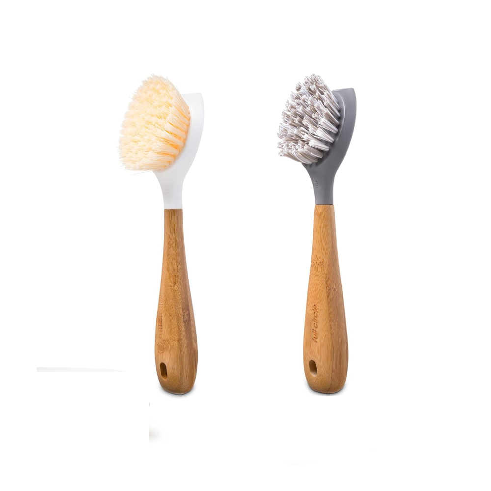 Full Circle Be Tenacious Bamboo Dish Brush Set - 2 Pack | FC24105WAMZ