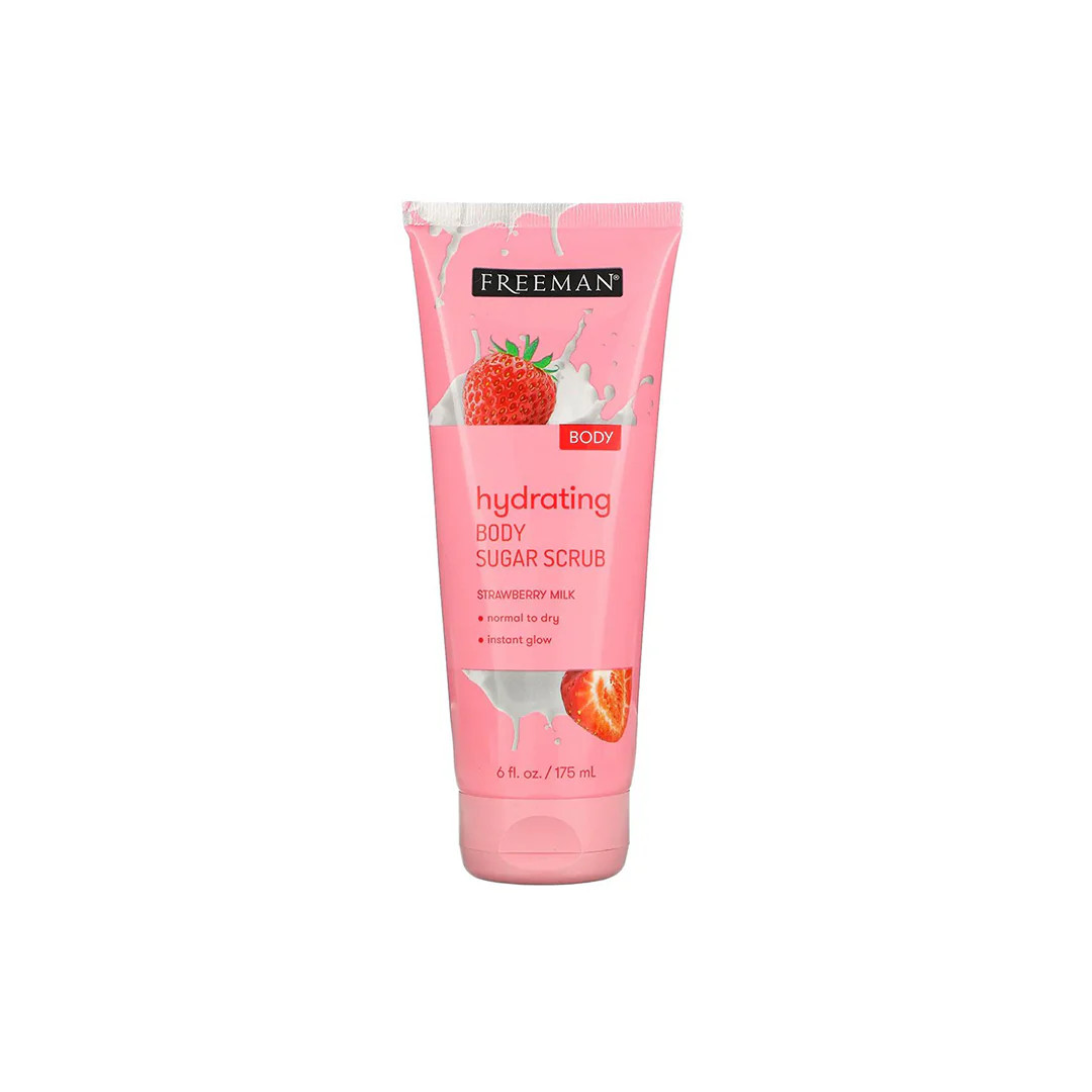 Freeman Hydrating Strawberry Milk Body Sugar Scrub - 175 ml | 261822
