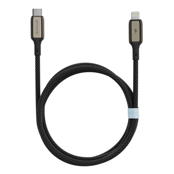 Proove Dense Metal Type-C to Lightning Cable 27W 1m - Black | CCDM27002101