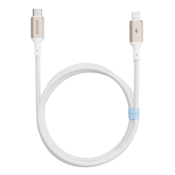 Proove Dense Metal Type-C to Lightning Cable 27W 1m - White | CCDM27002102