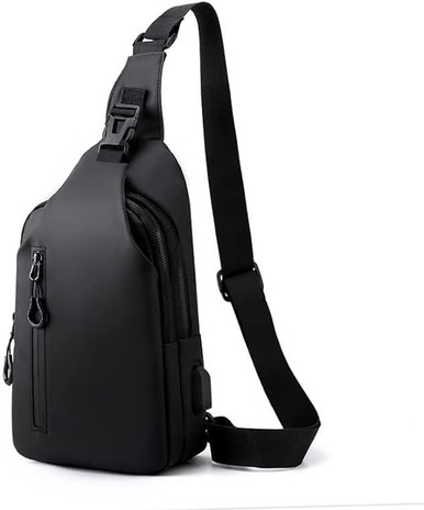 Lederen Sling Bag voor heren Borsttas Cross Body Bag Cross Duurzame