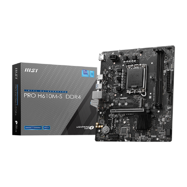 MSI PRO H610M-S DDR4 Micro-ATX Motherboard – Intel 14th/13th/12th