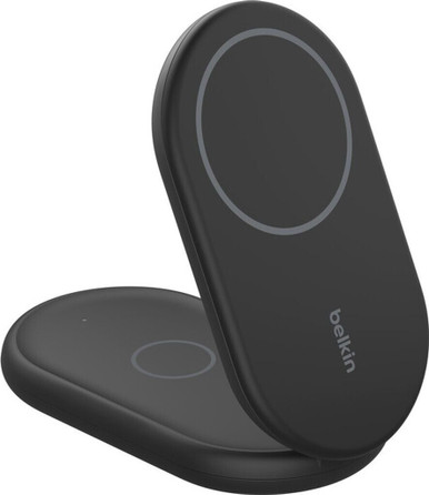 Belkin WIZ028VFBK Qi2 15W 2 in 1 Foldable BLACK CONO SUR
