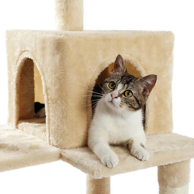 OEM Cat Scratcher Stand with Large Head - Beige | AYOUB COMPUTERS | LEBANON