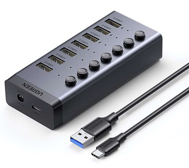UGREEN USB 3.0 Hub 7 Ports (Charging & Data Transfer), CM481, AYOUB  COMPUTERS