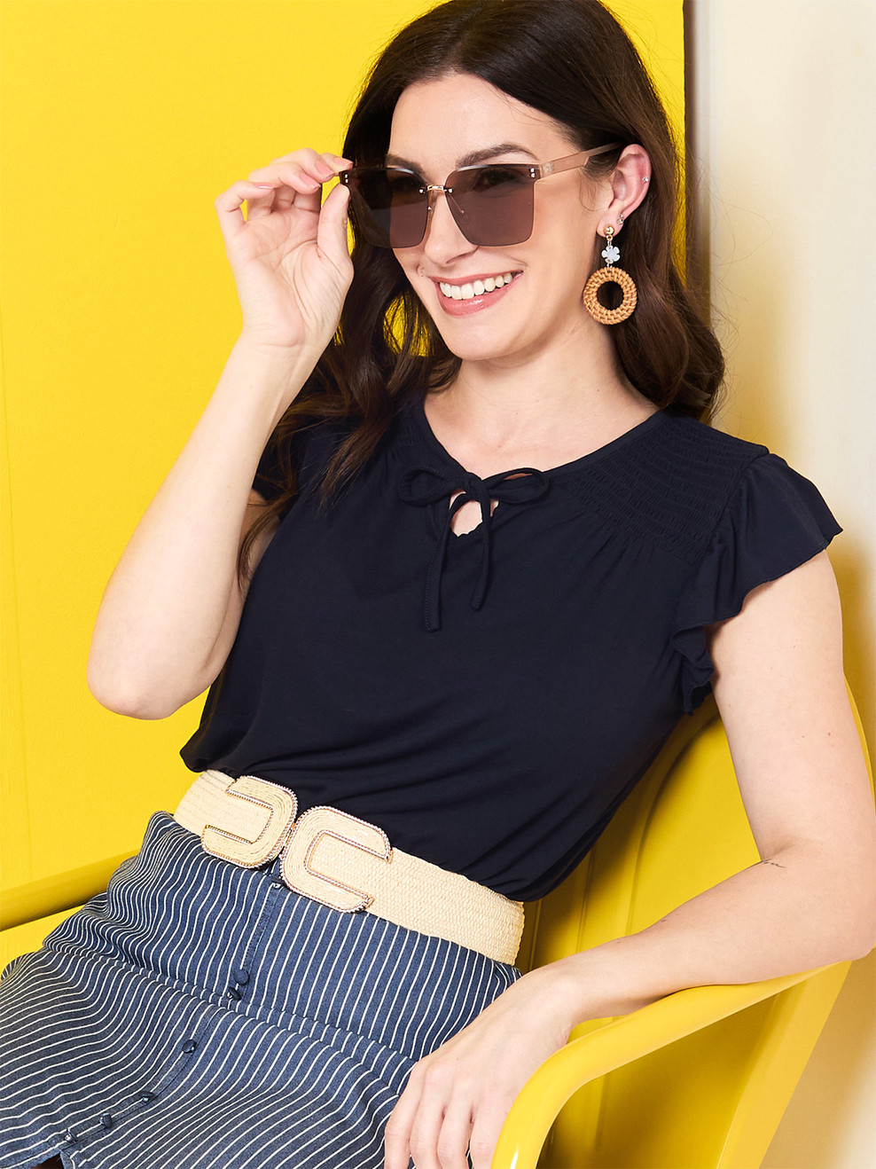 Flutter Sleeve Top
