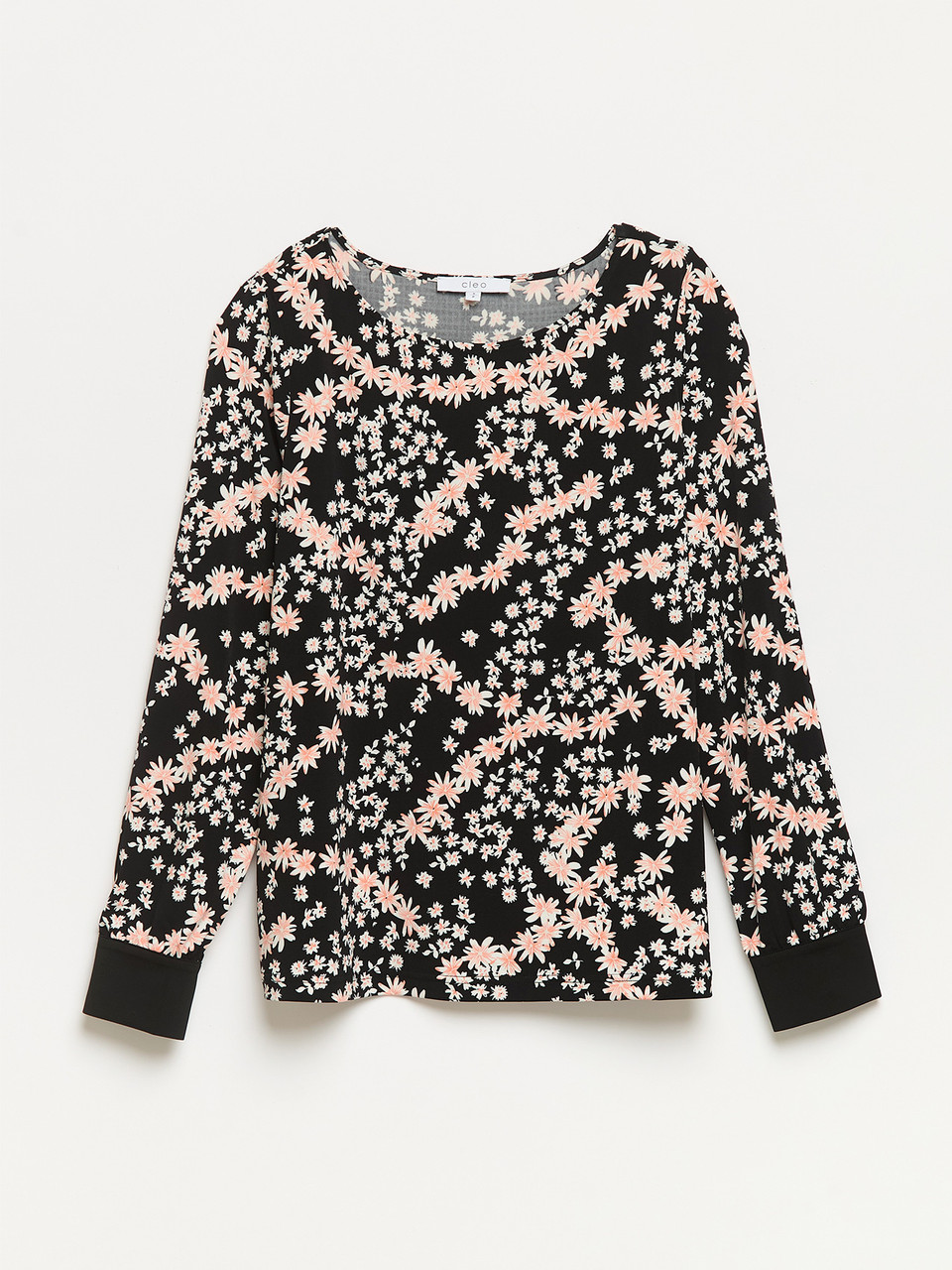 Relaxed Fit Flora Print Long Sleeve Top Relaxed Fit Flora Print Long Sleeve Top
