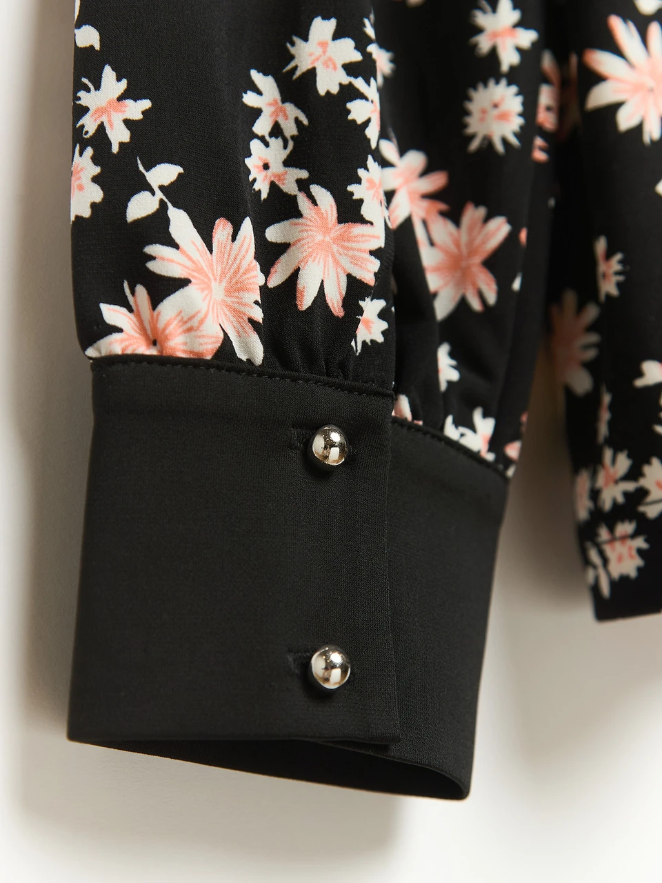 Relaxed Fit Flora Print Long Sleeve Top