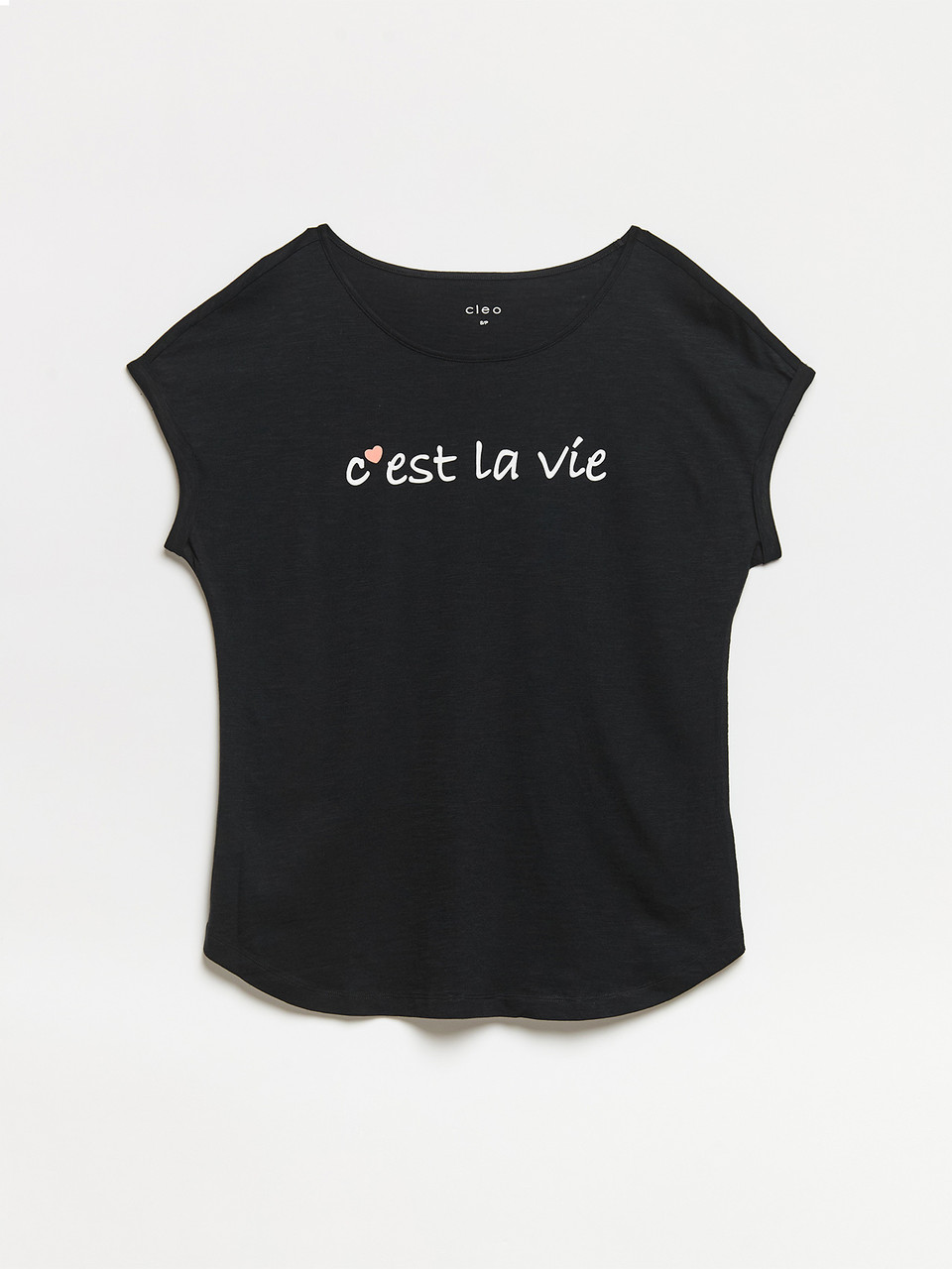 C'est La Vie Rolled Sleeve T-Shirt