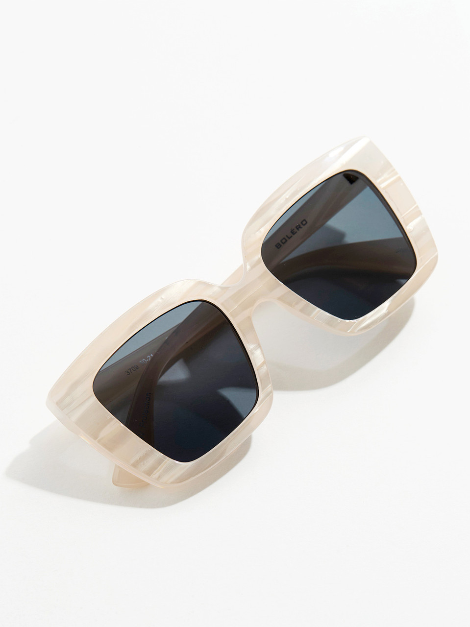 Pear White Square Frame Sunglasses