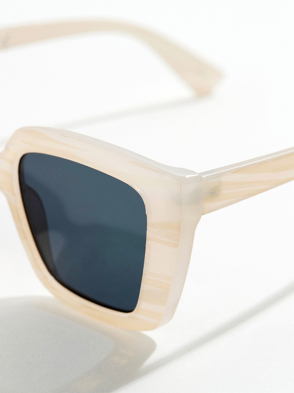 Pear White Square Frame Sunglasses